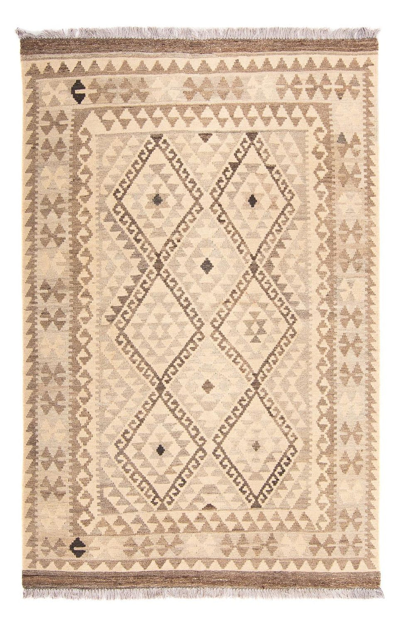 Kelim Teppich - Splash 190 x 130 cm - beige