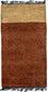 Nepal Teppich 140 x 70 cm - braun