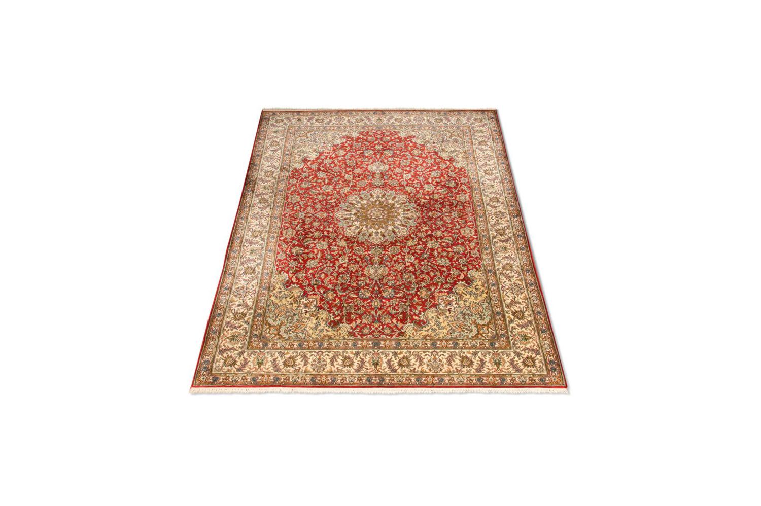 Seidenteppich - Kaschmir Seide 218 x 156 cm Wohnzimmer Teppich