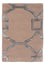 Designer Teppich - 90 x 60 cm - silber