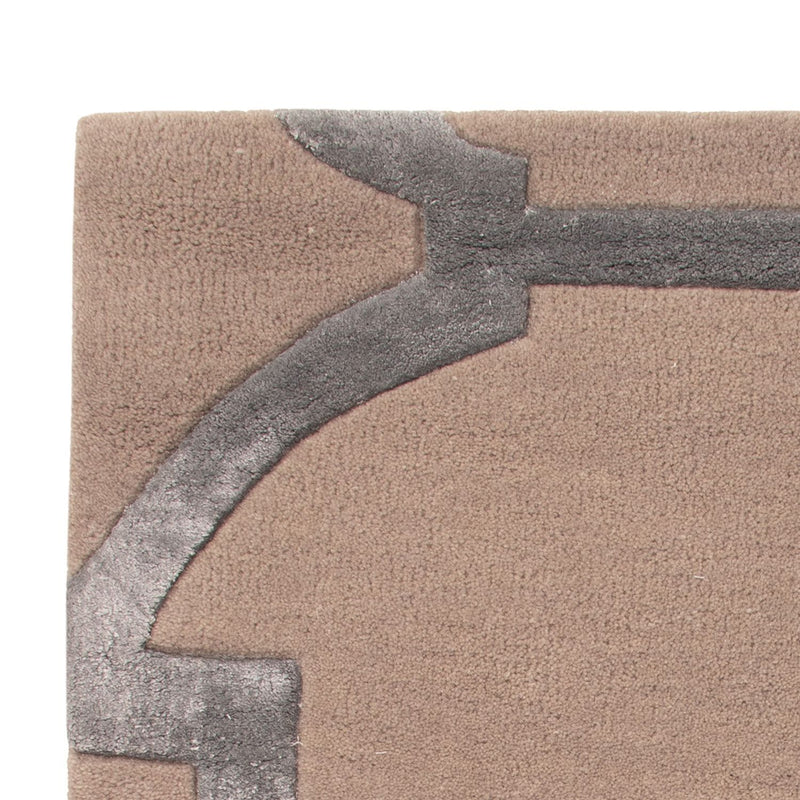 Designer Teppich - 90 x 60 cm - silber
