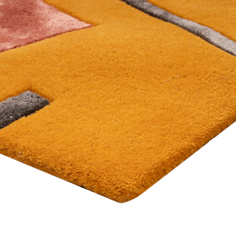 Designer Teppich - 90 x 60 cm - gold