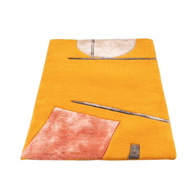 Designer Teppich - 90 x 60 cm - gold
