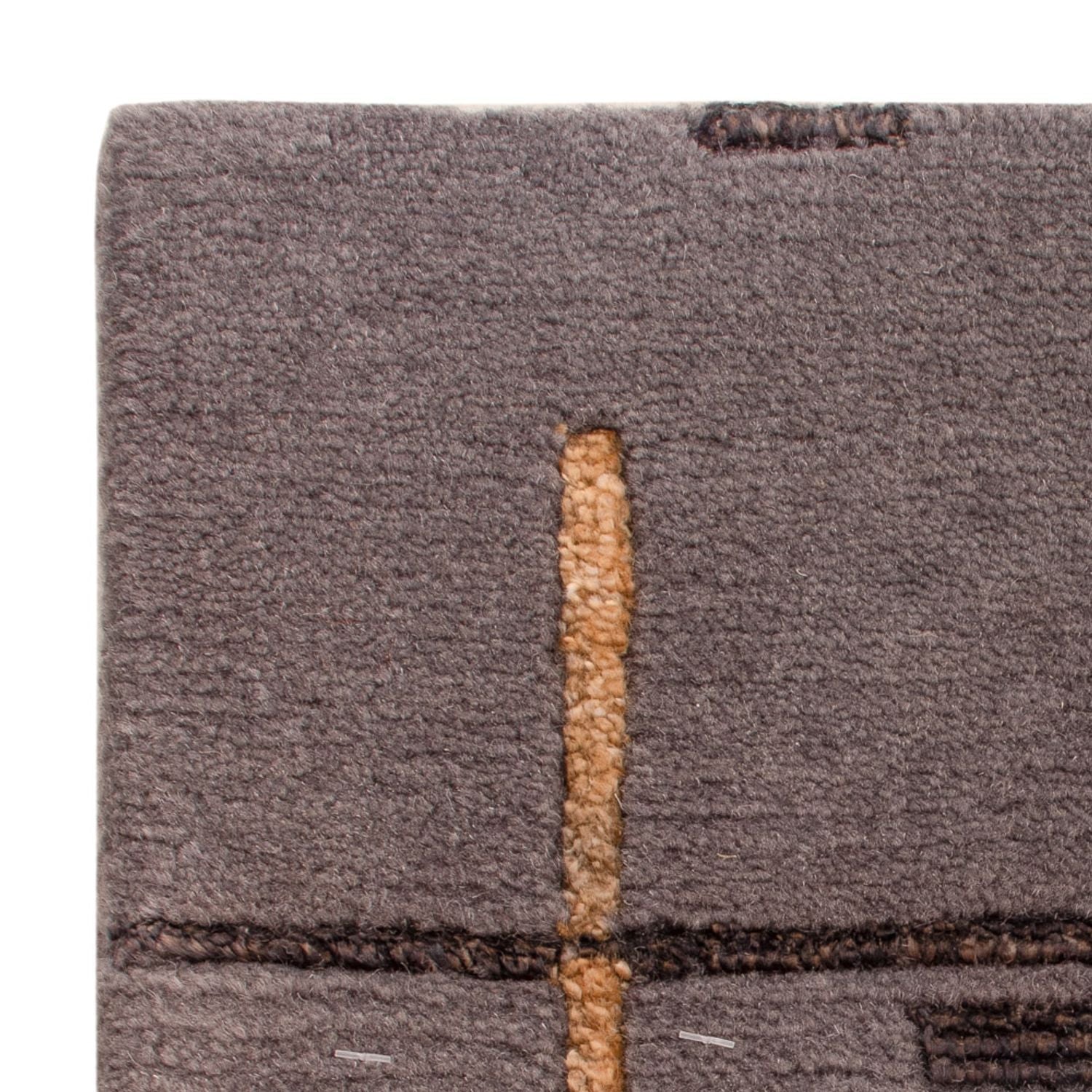 Designer Teppich quadratisch  - 30 x 30 cm - grau