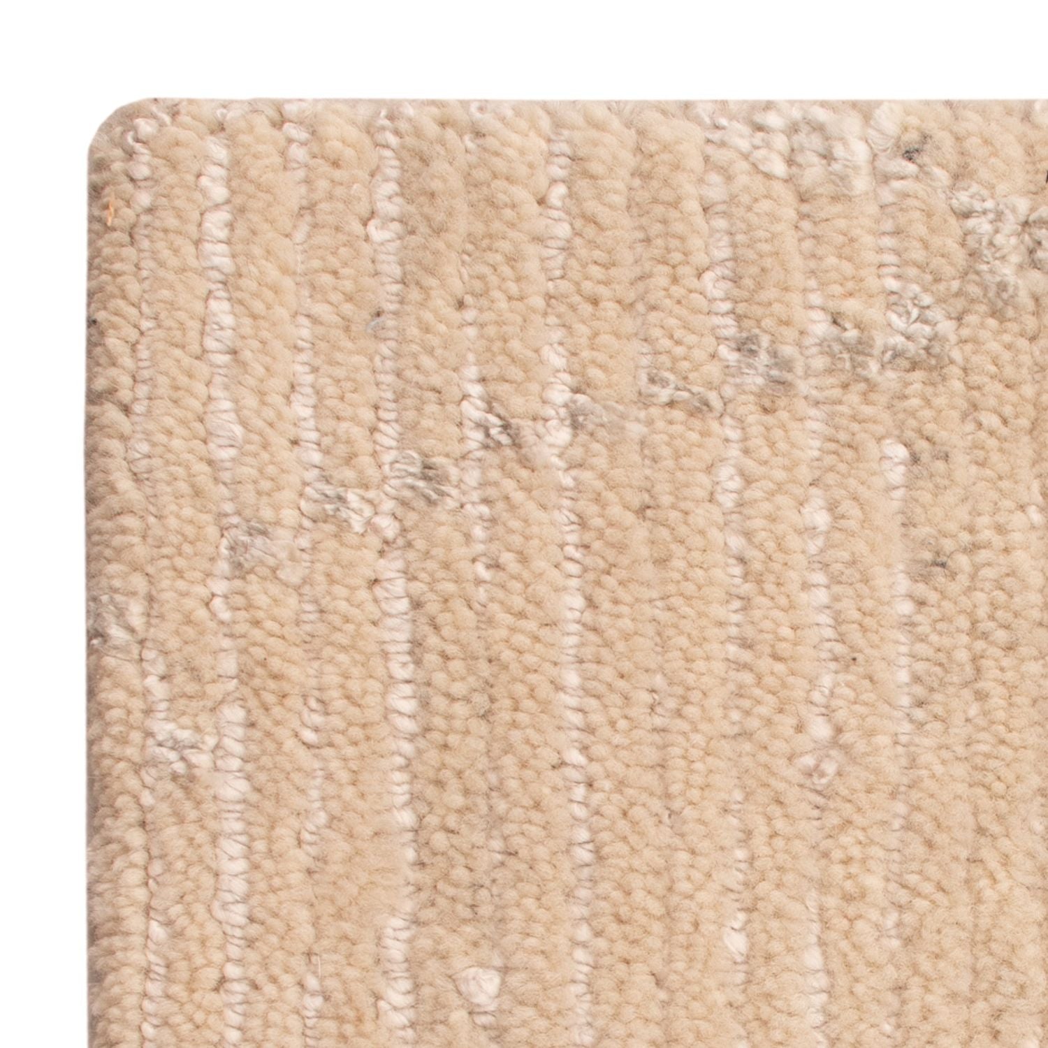Designer Teppich quadratisch  - 30 x 30 cm - naturweiß