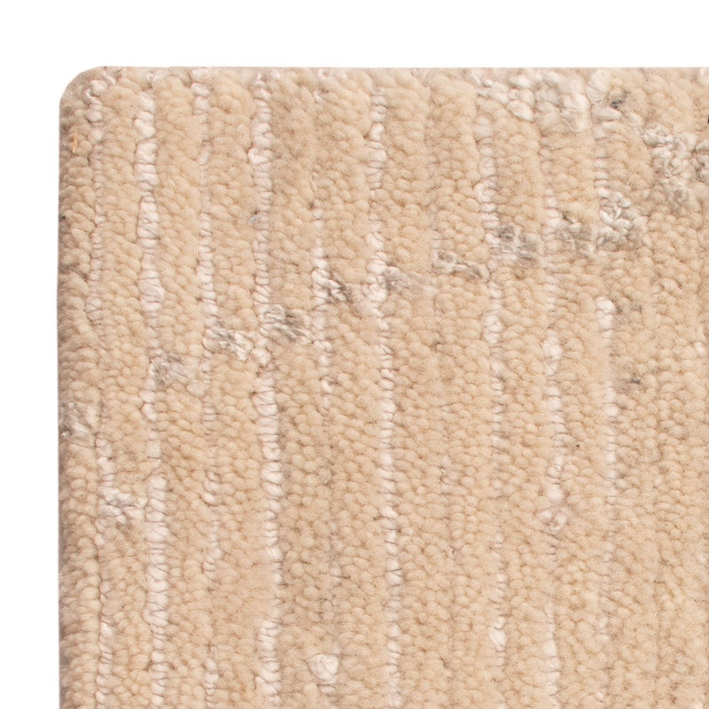 Designer Teppich quadratisch  - 30 x 30 cm - naturweiß