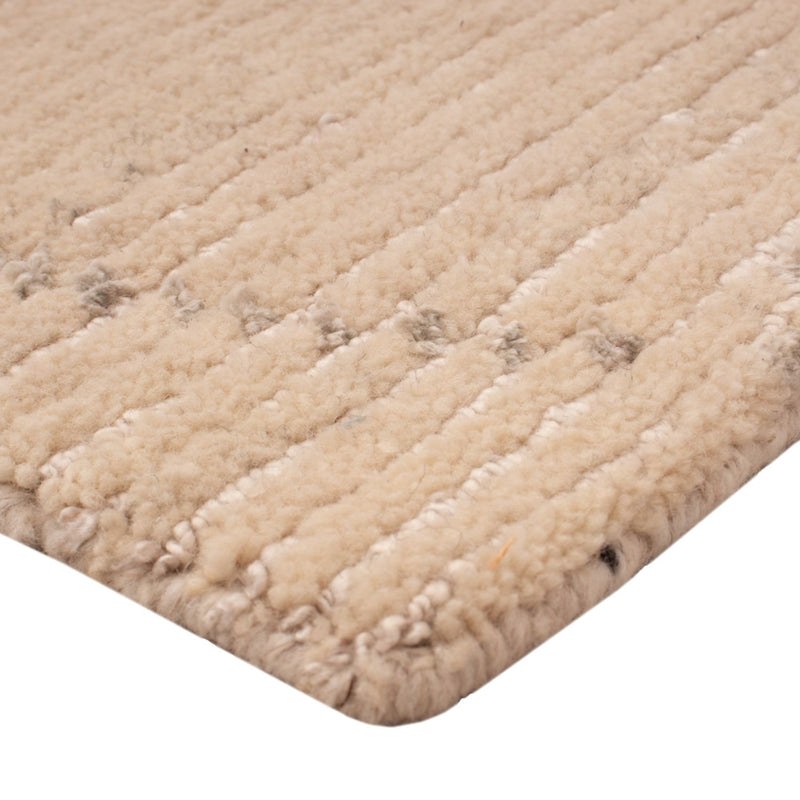 Designer Teppich quadratisch  - 30 x 30 cm - naturweiß