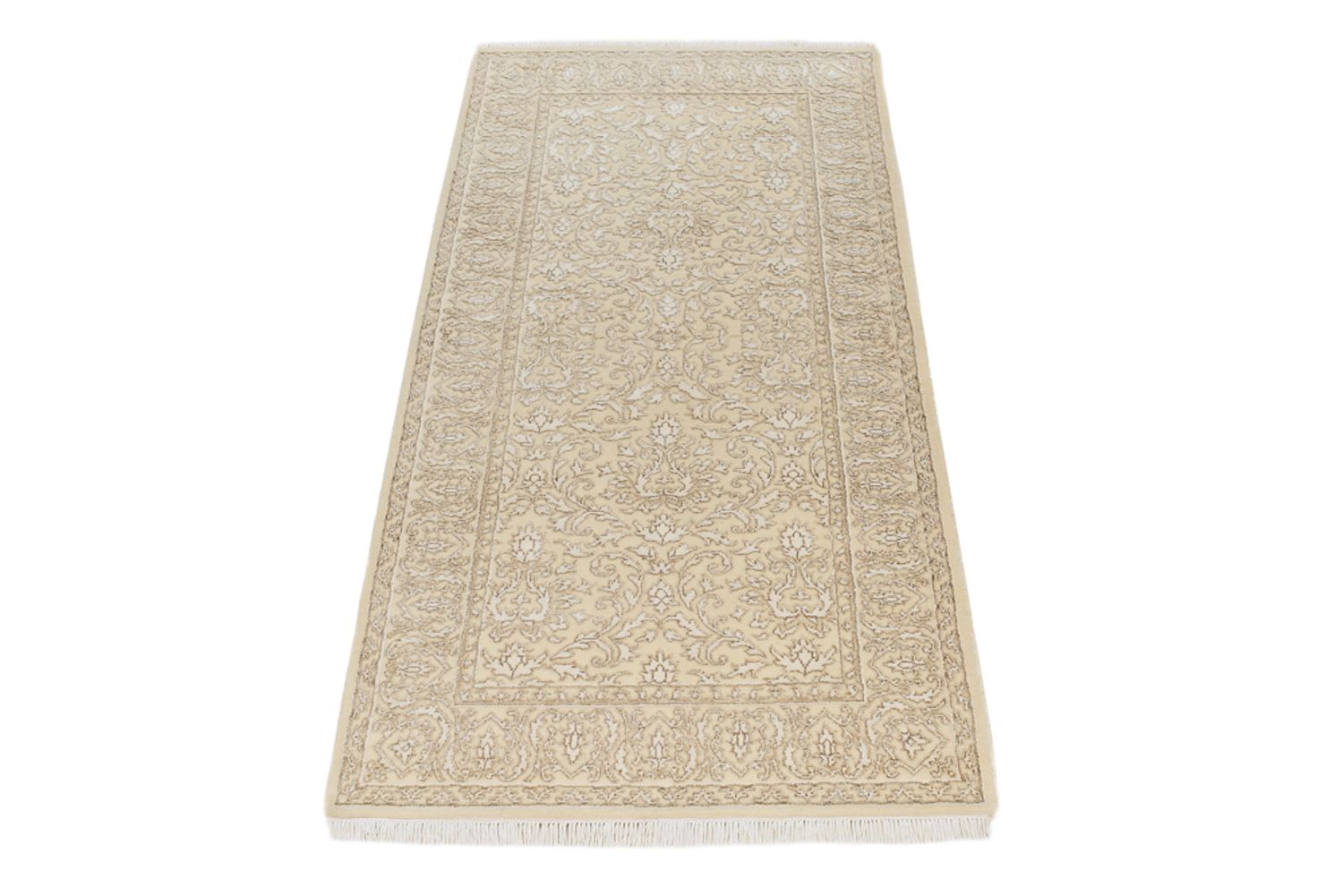 Orientteppich - 144 x 73 cm - hellbeige