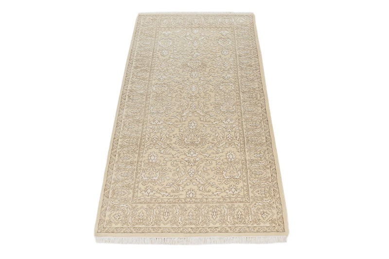 Orientteppich - 144 x 73 cm - hellbeige