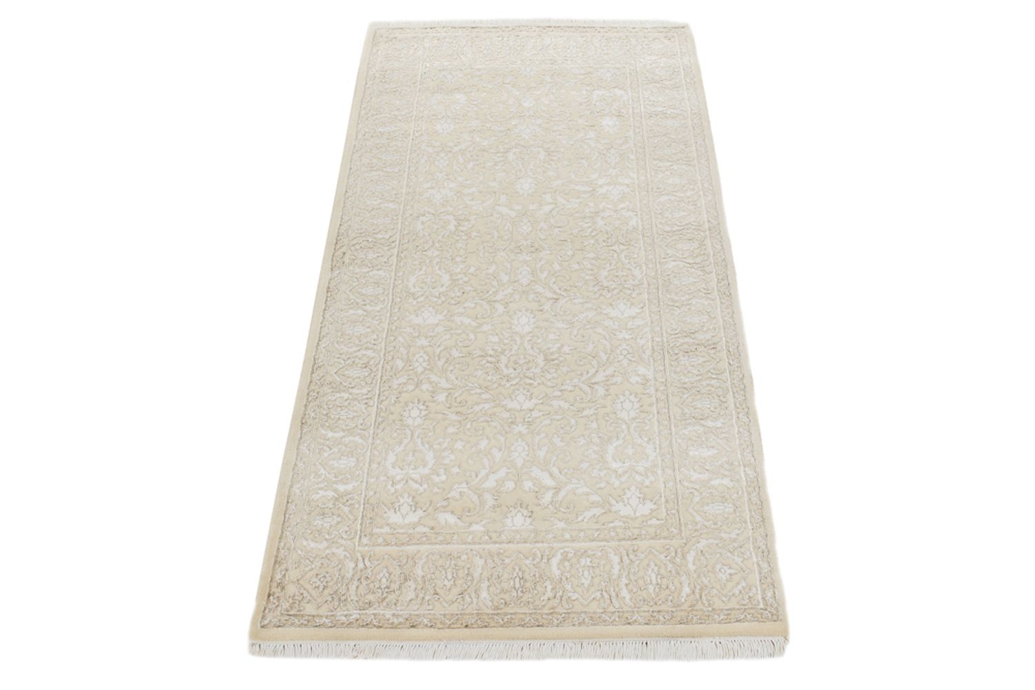 Orientteppich - 144 x 73 cm - hellbeige