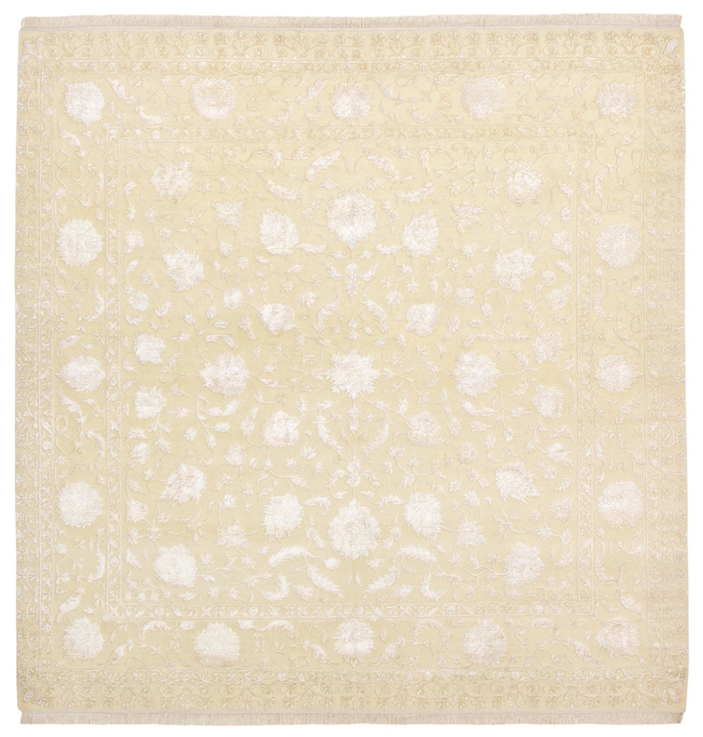 Orientteppich quadratisch  - 255 x 250 cm - hellbeige