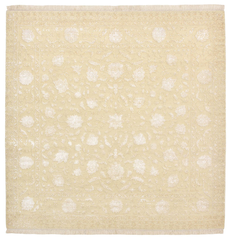 Orientteppich quadratisch  - 204 x 202 cm - hellbeige