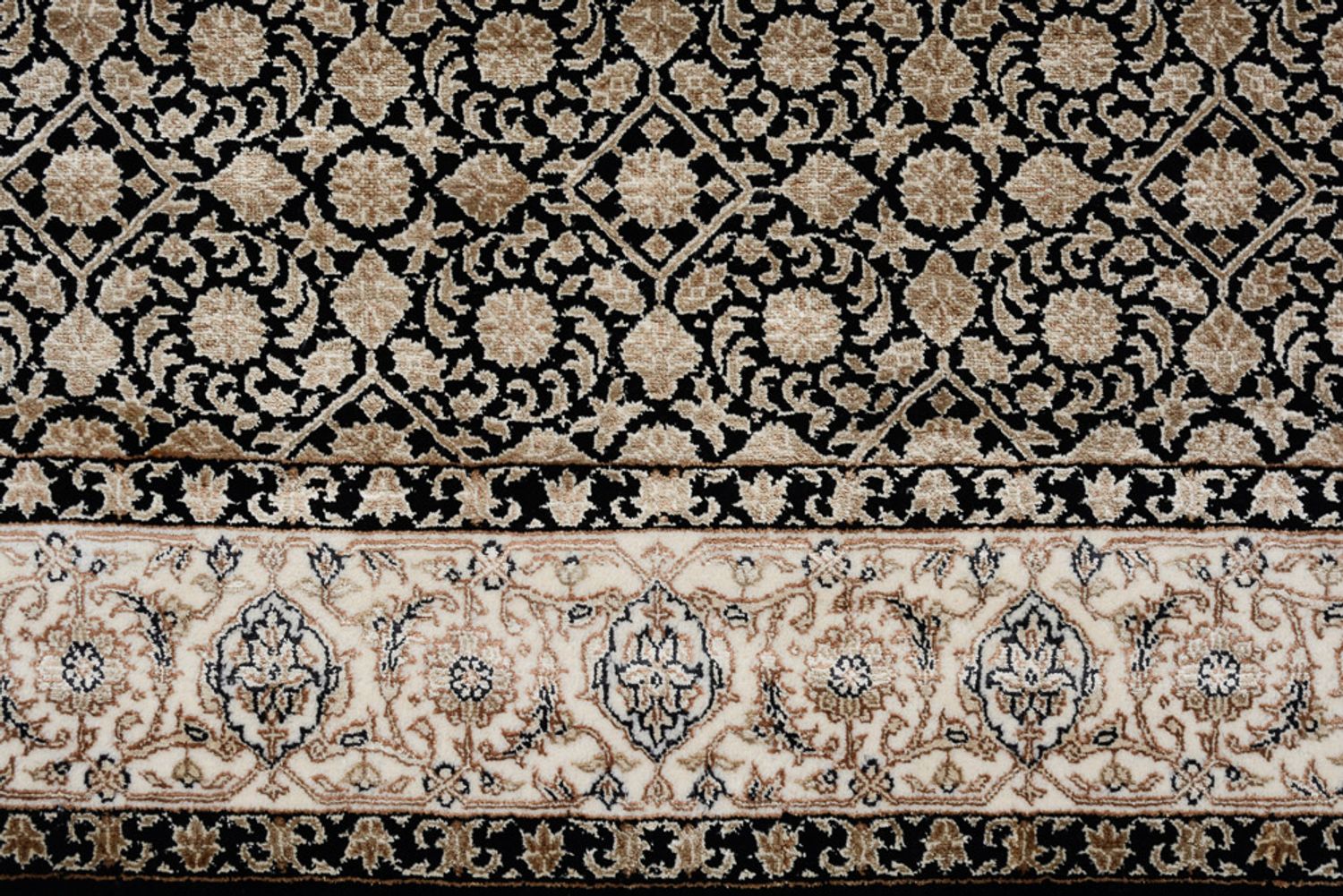 Orientteppich - Bidjar - Indus - 203 x 144 cm - dunkelbeige