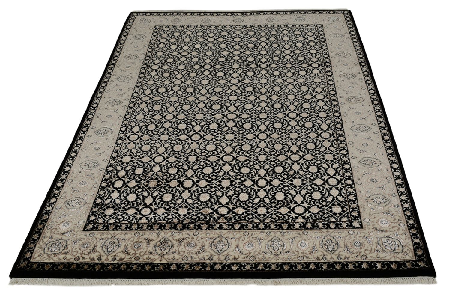 Orientteppich - Bidjar - Indus - 202 x 139 cm - dunkelbeige