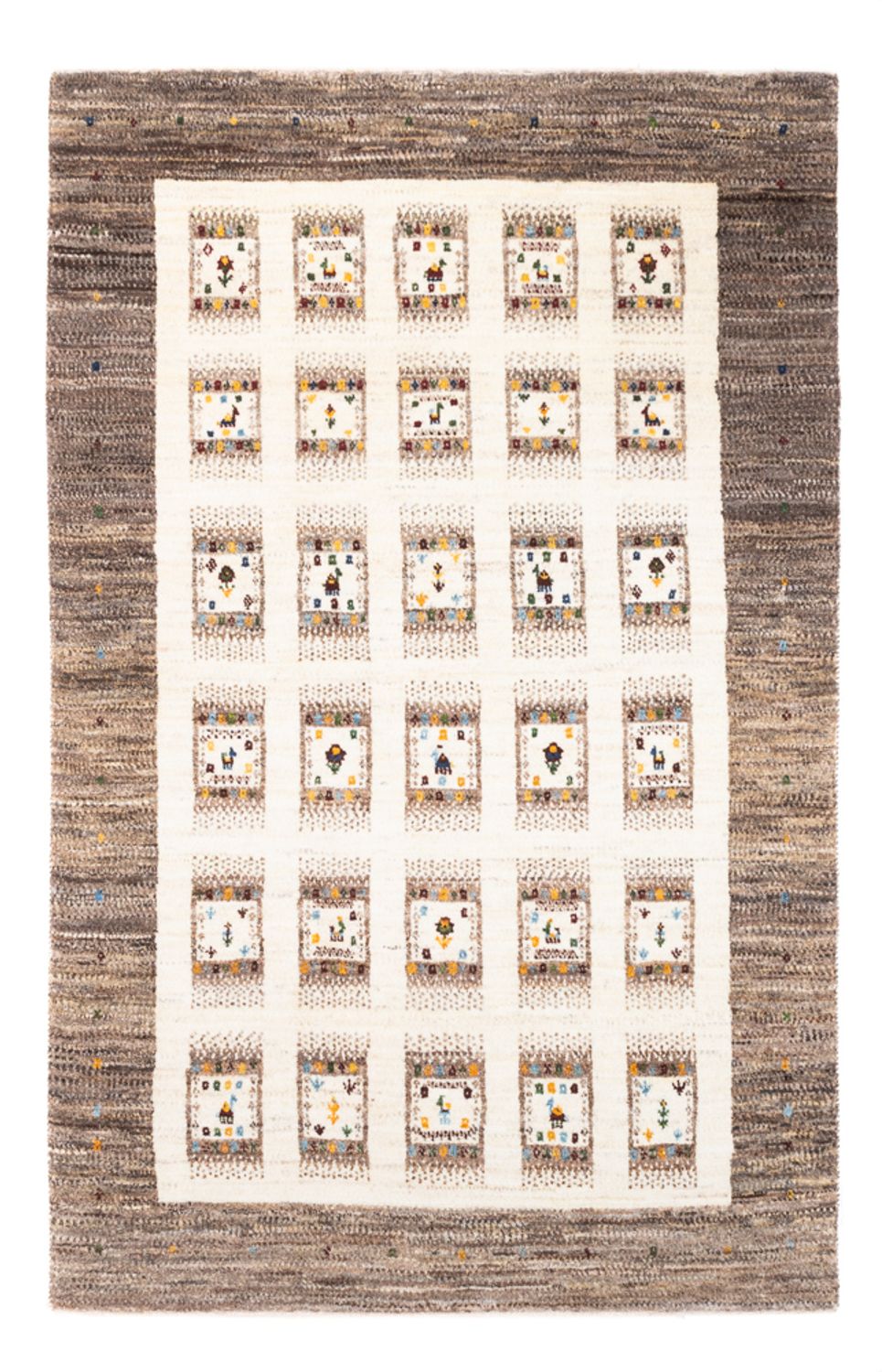 Gabbeh Teppich - Loribaft Perser - Royal - 164 x 101 cm - natur
