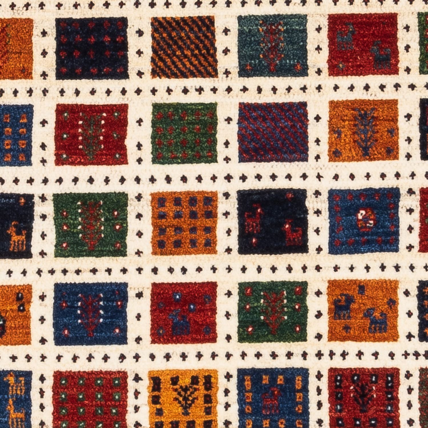 Gabbeh Teppich - Loribaft Perser - Royal - 112 x 80 cm - mehrfarbig