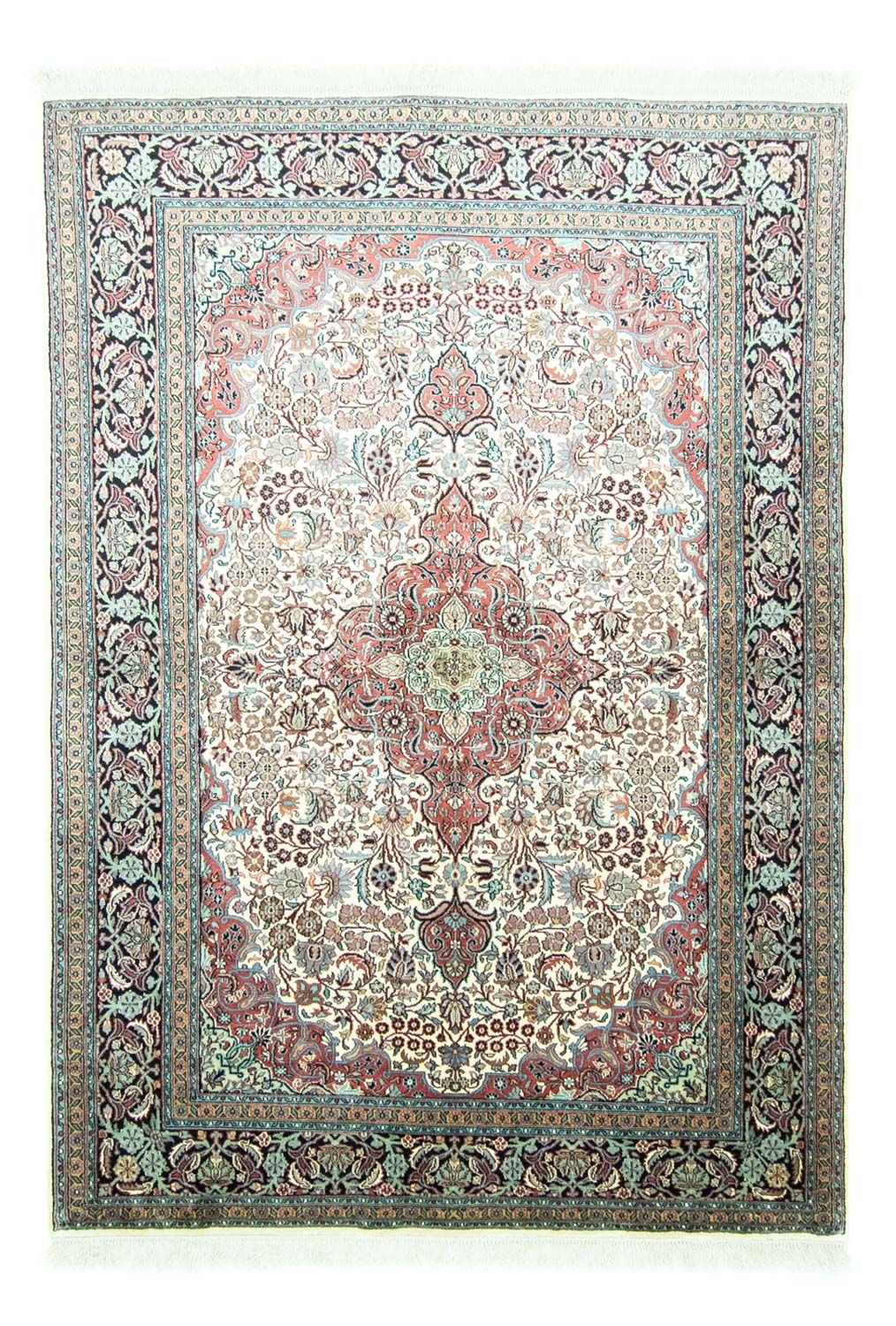 Seidenteppich - Kaschmir Seide 218 x 153 cm Wohnzimmer Teppich