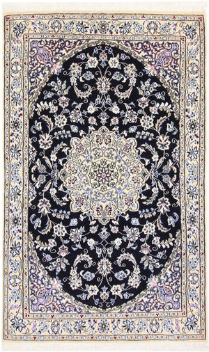 Perserteppich - Nain - Royal - 155 x 96 cm - dunkelblau