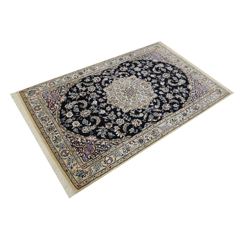 Perserteppich - Nain - Royal - 155 x 96 cm - dunkelblau