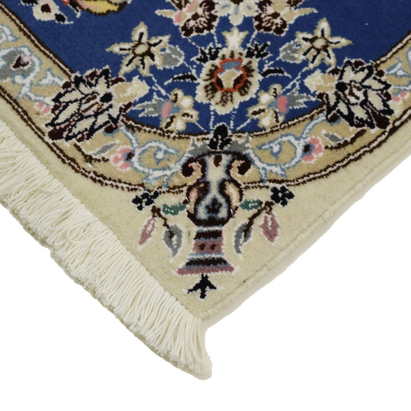 Perserteppich - Nain - Royal - 90 x 60 cm - blau