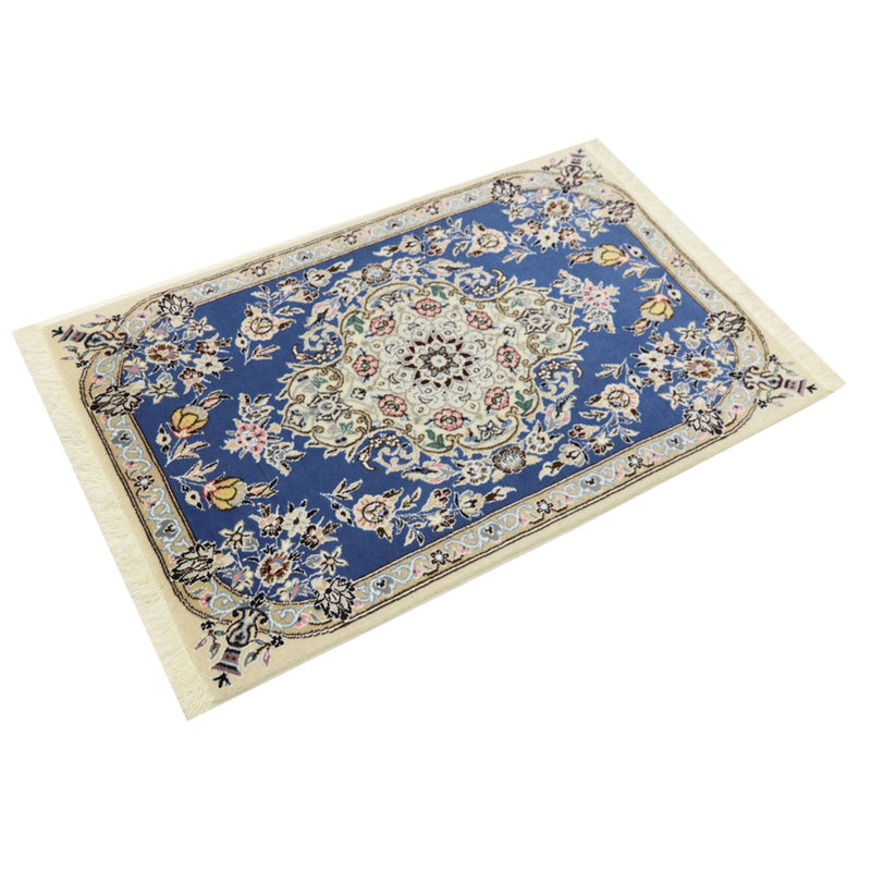 Perserteppich - Nain - Royal - 90 x 60 cm - blau