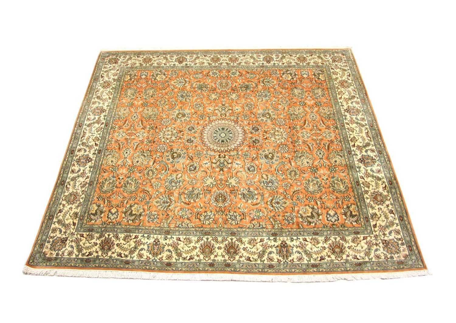 Seidenteppich - Kaschmir Seide 211 x 216 cm Teppich Quadratisch