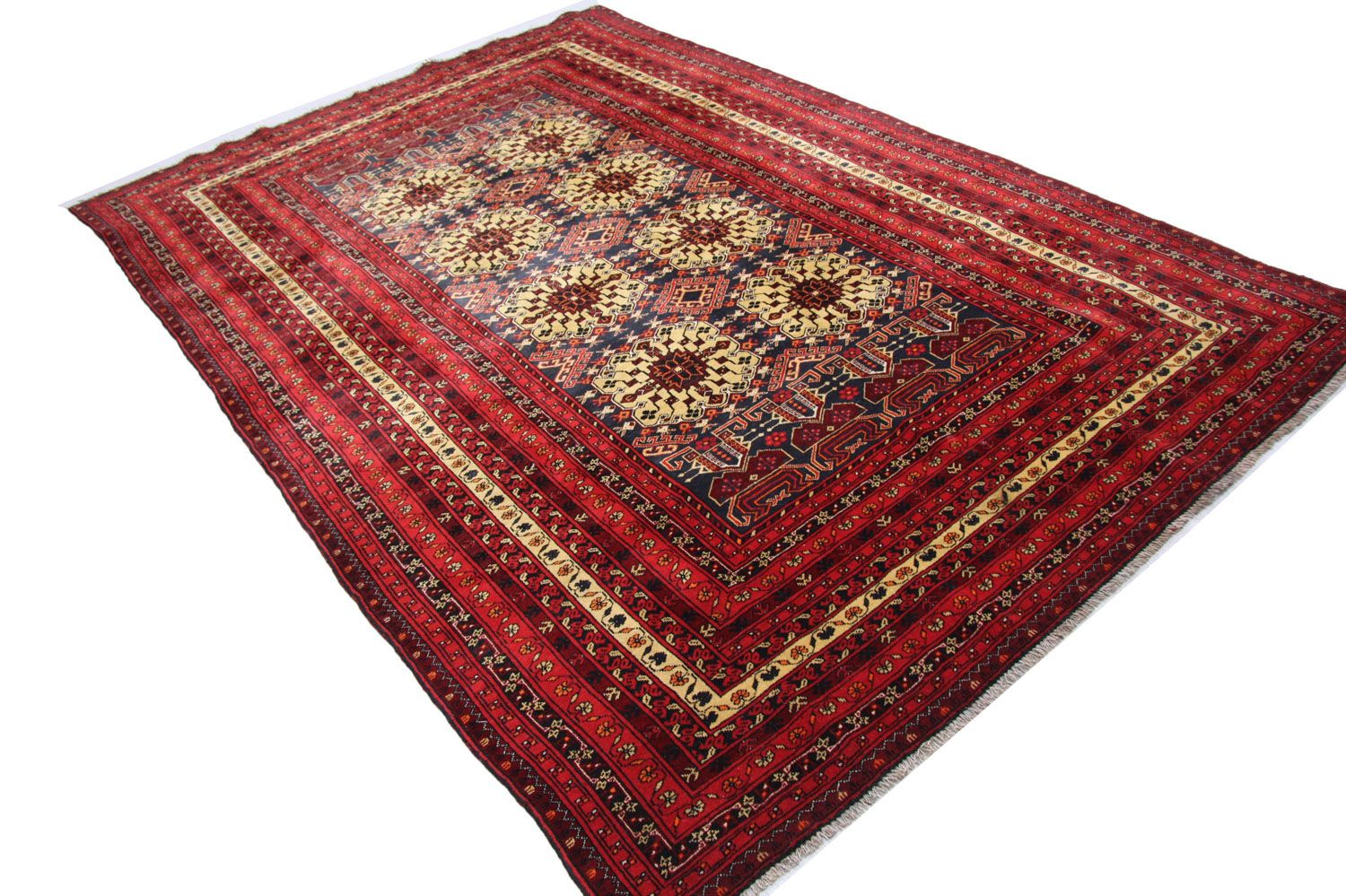 Afghan Teppich 288 x 195 cm - rot
