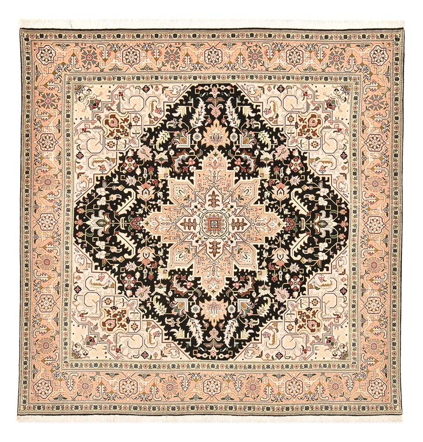 Perserteppich - Täbriz - Royal quadratisch  - 203 x 198 cm - mehrfarbig