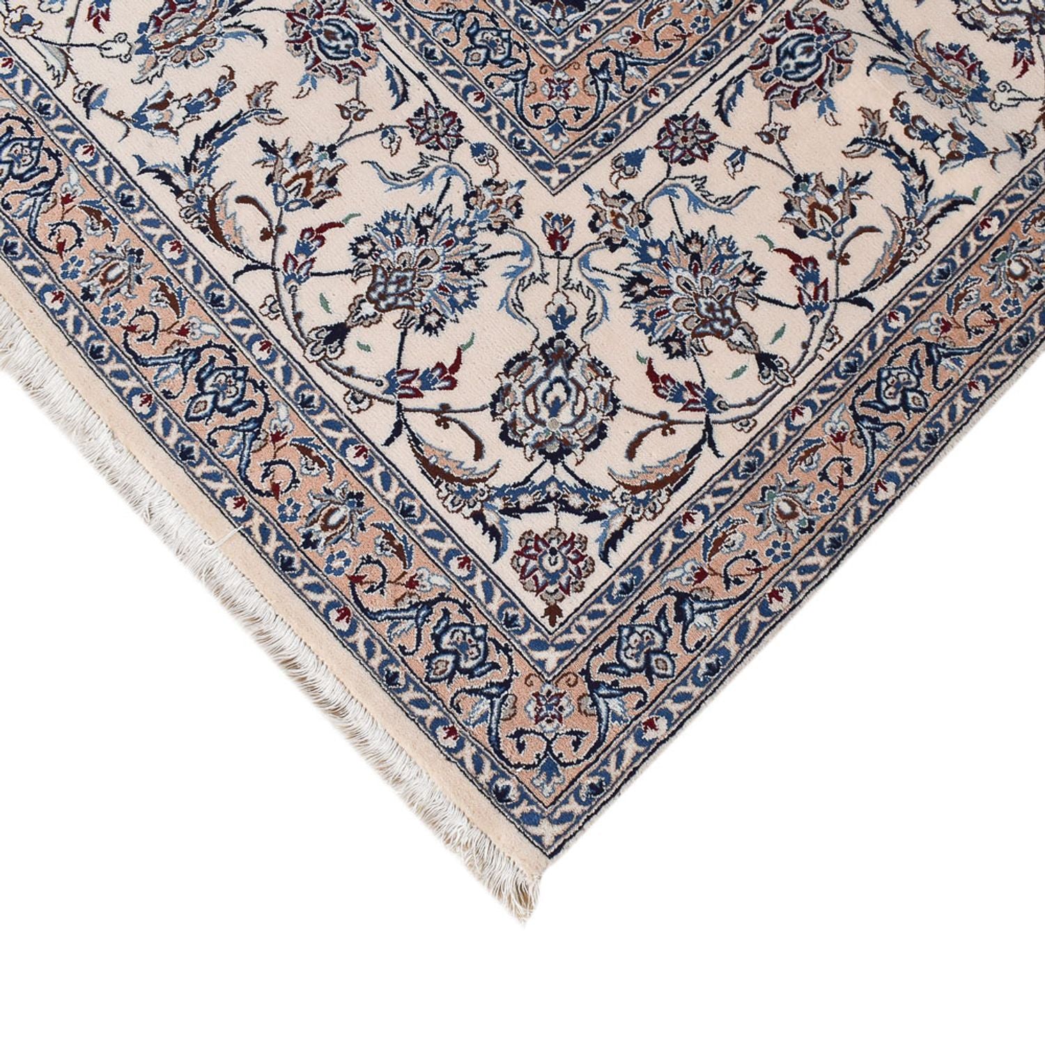 Perserteppich - Nain - Premium quadratisch  - 342 x 340 cm - dunkelblau
