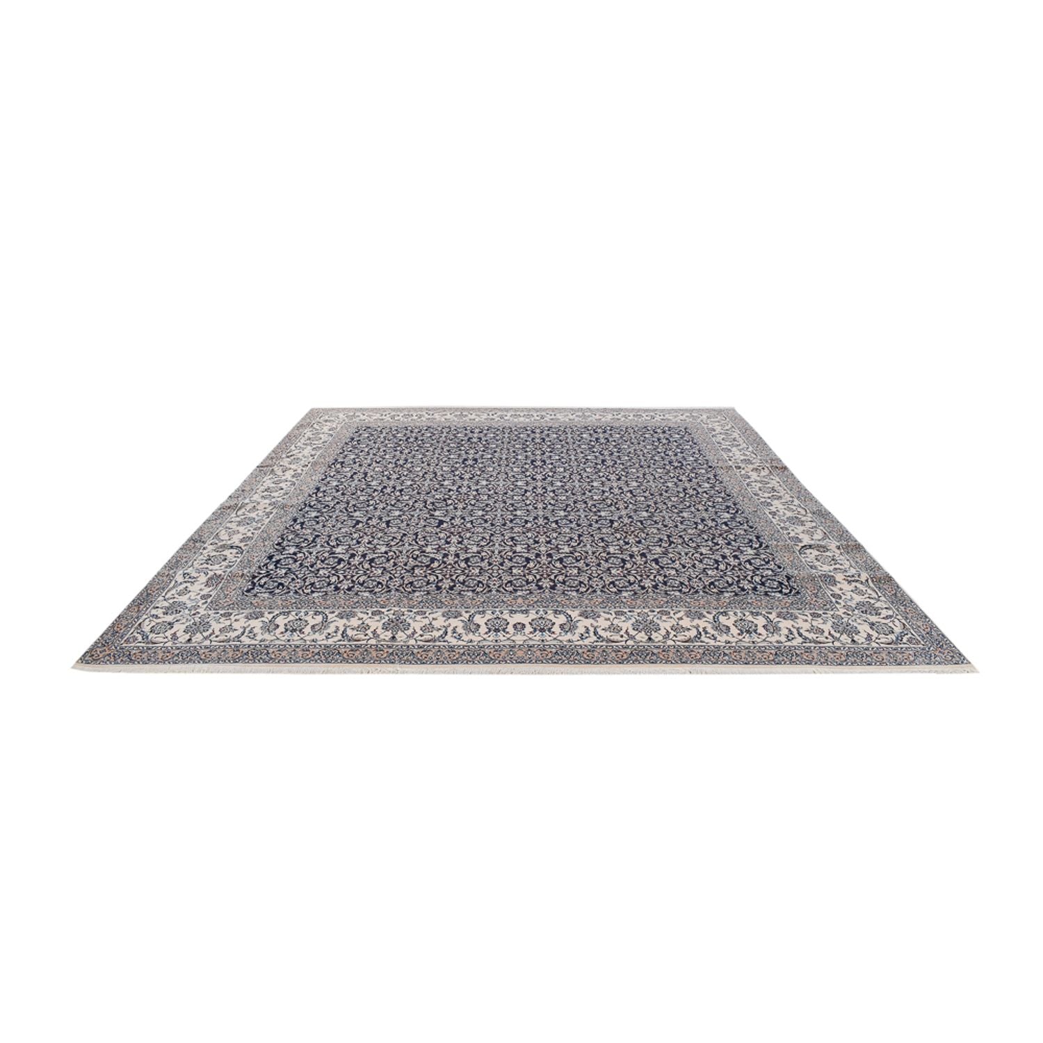 Perserteppich - Nain - Premium quadratisch  - 342 x 340 cm - dunkelblau