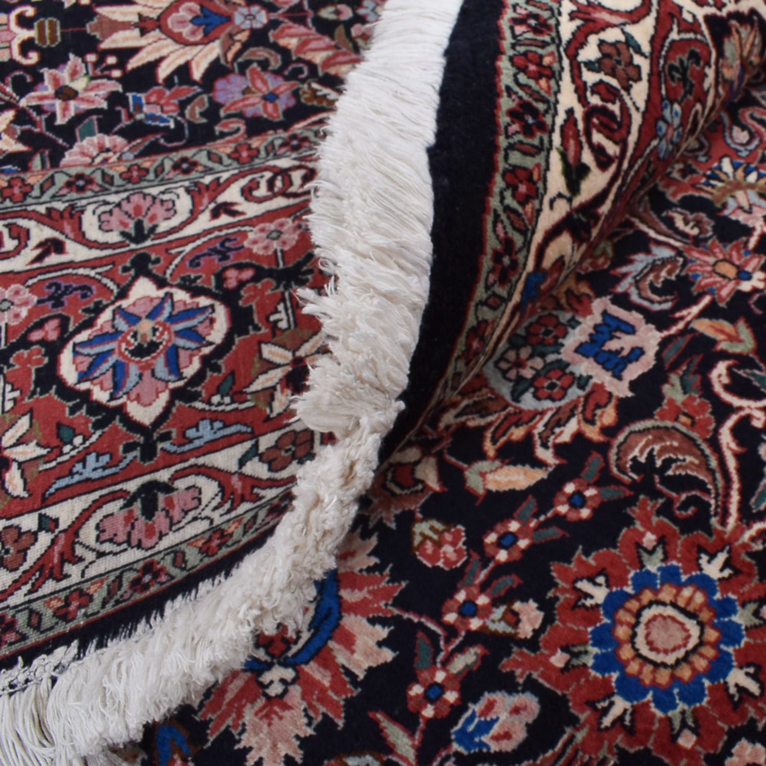 Perserteppich - Bidjar rund  - 300 x 300 cm - dunkelrot
