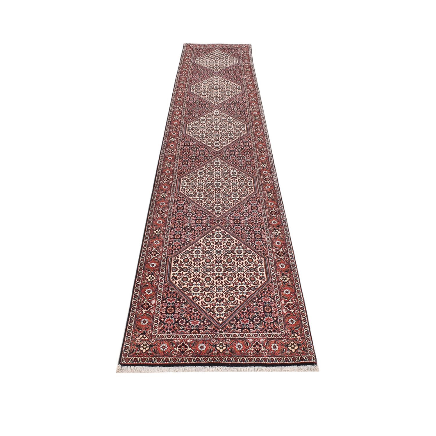 Läufer Perser - Bidjar - 394 x 73 cm - braun