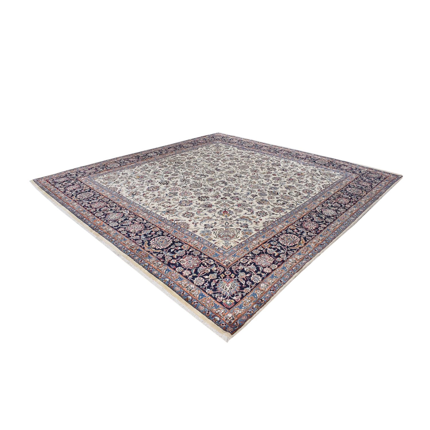 Perserteppich - Classic - Royal quadratisch  - 410 x 394 cm - creme