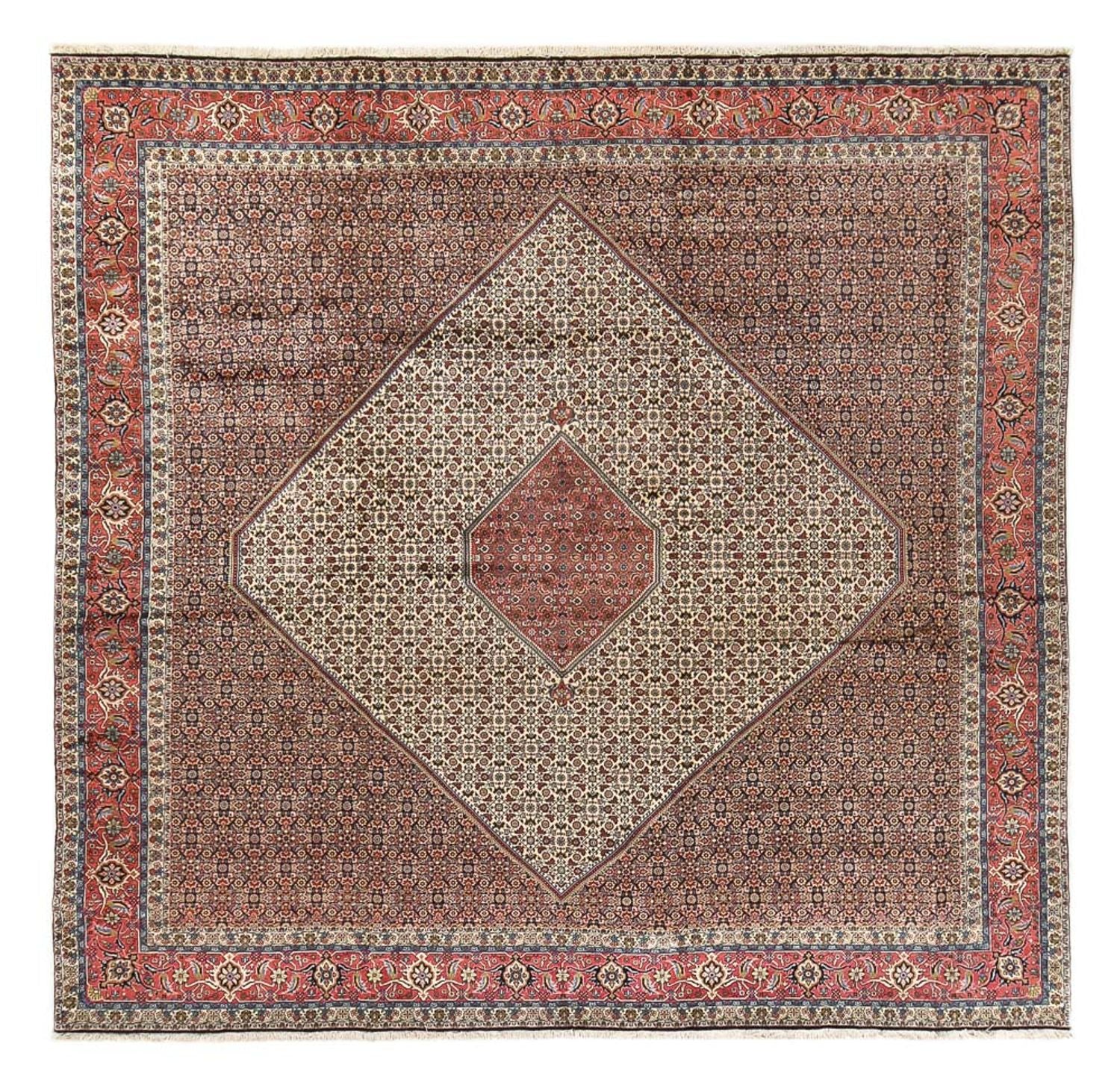 Perserteppich - Bidjar quadratisch  - 400 x 400 cm - rost